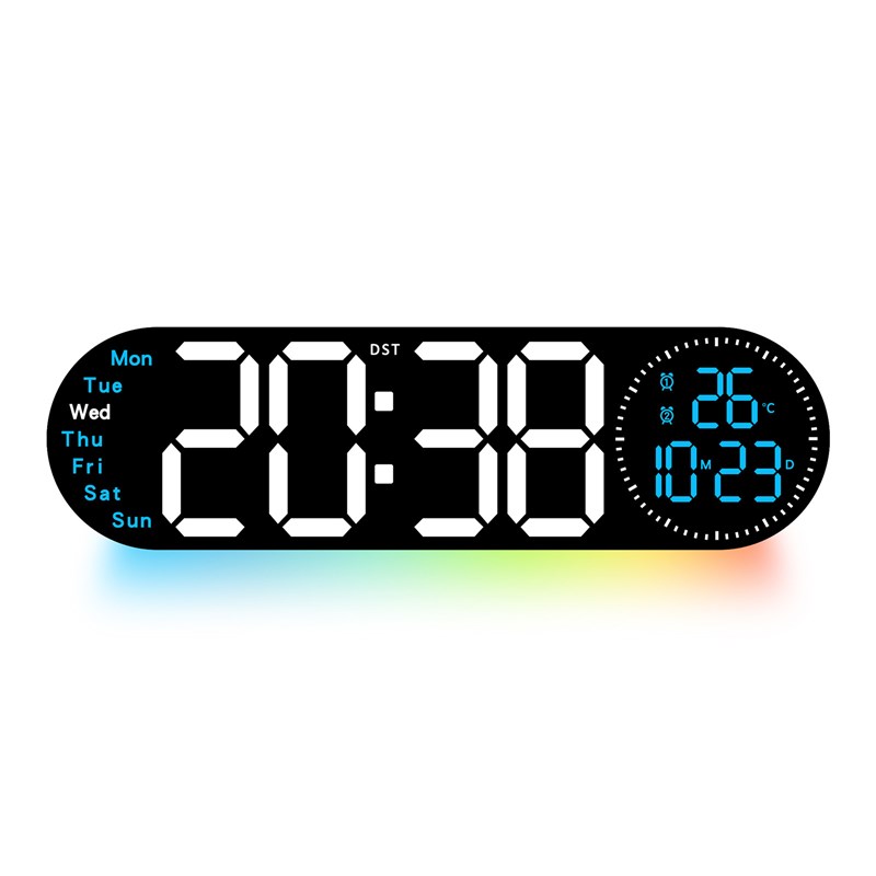 新款多功能LED闹钟学生专用宿舍小闹钟双组闹钟正倒计时6666