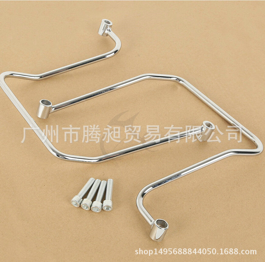 哈雷戴纳肥霸滑翔电镀侧箱支架