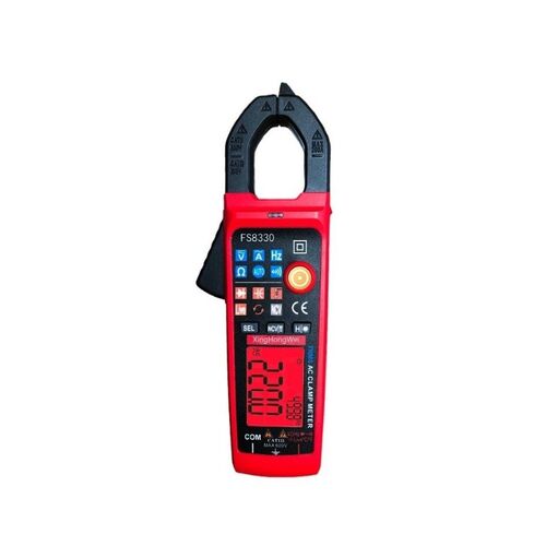 【10件起批】FS8330智能防烧数字钳形表 家用电工多功能万用表