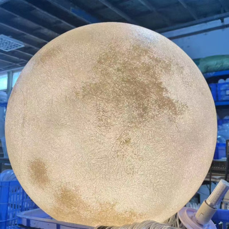 太阳能户外吊灯防水室外别墅花园庭院凉亭月球灯氛围灯月亮装饰灯