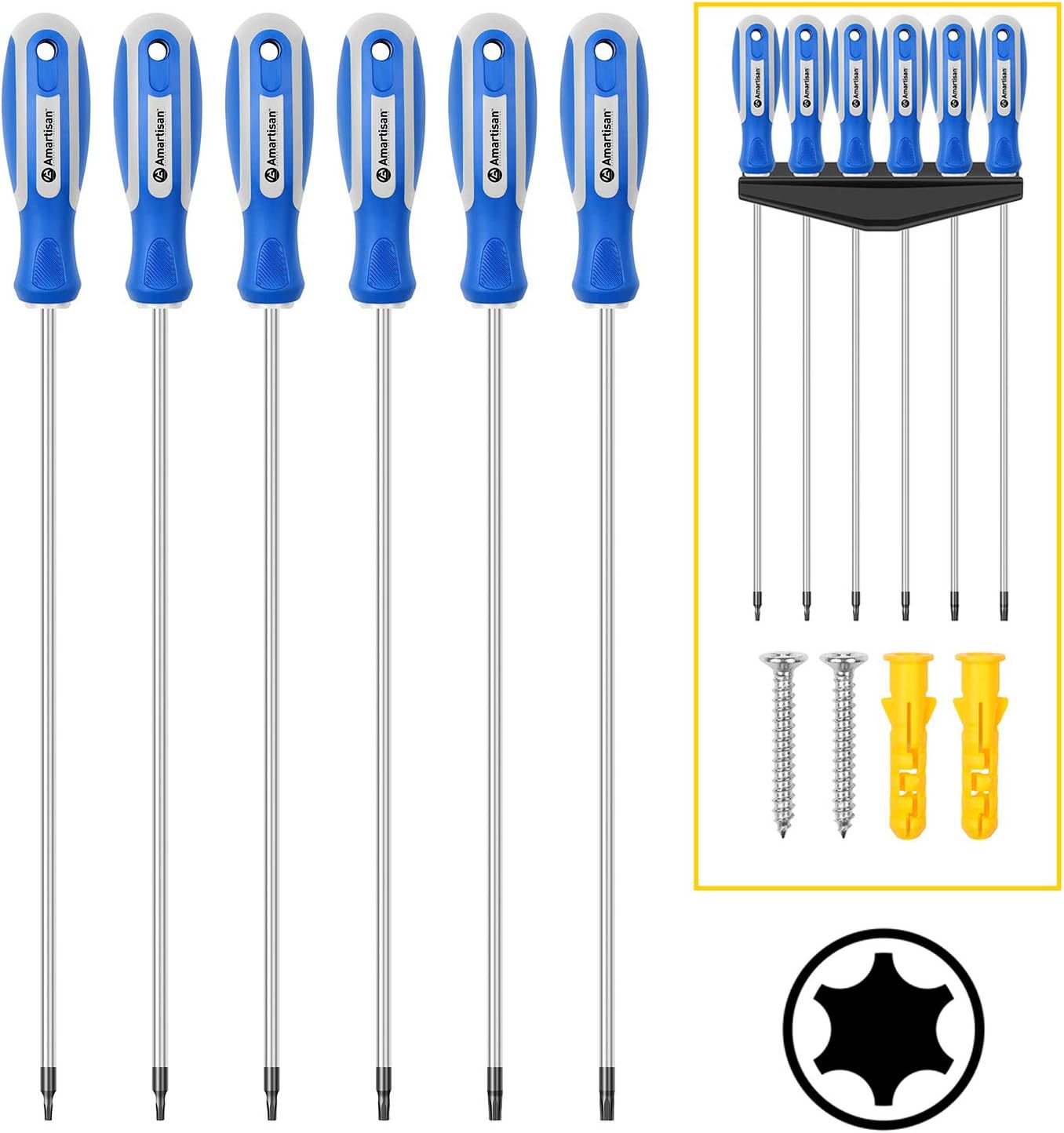 6件套超长梅花螺丝刀组 T10-T30 磁性螺丝刀工具 一件起售