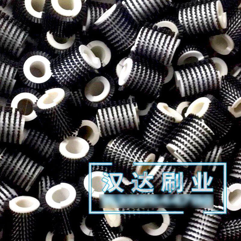 毛刷辊空心滚筒清洗尼龙清扫玻璃清洗机工业滚筒毛刷