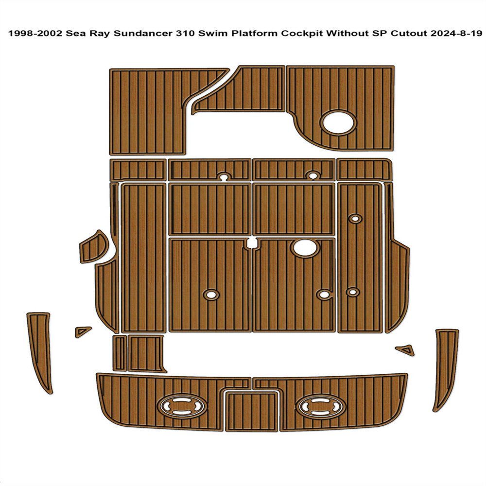 1998-2002 Sea Ray Sundancer 310 游艇船舶EVA柚木地板 亚马逊