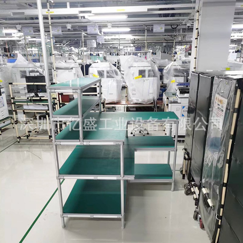 厦门工业铝型材工作台不锈钢钳工维修台移动式防S静电精益管操作