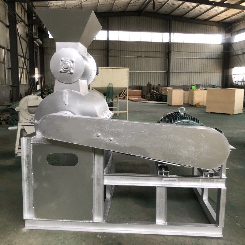 不锈钢高湿物料粉碎机酱油厂下脚料F破碎机甩刀式半湿豆腐渣打浆