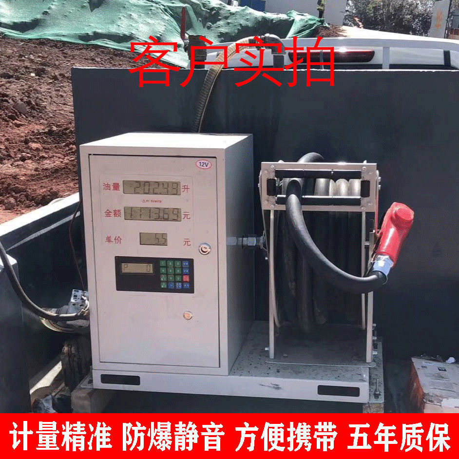 卷盘一体加油机全自动12V/24V/220V大流量卷盘静音车载抽油机