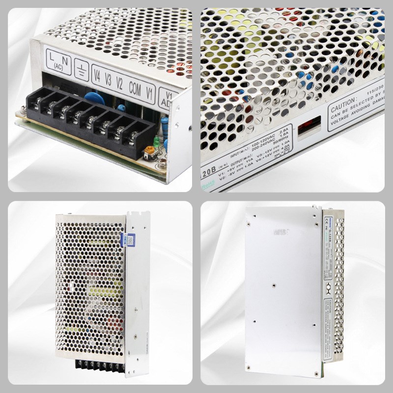 开关电源四组四路输出Q-120B5V11A-5V1A12V4A-12V1A稳压直流电源
