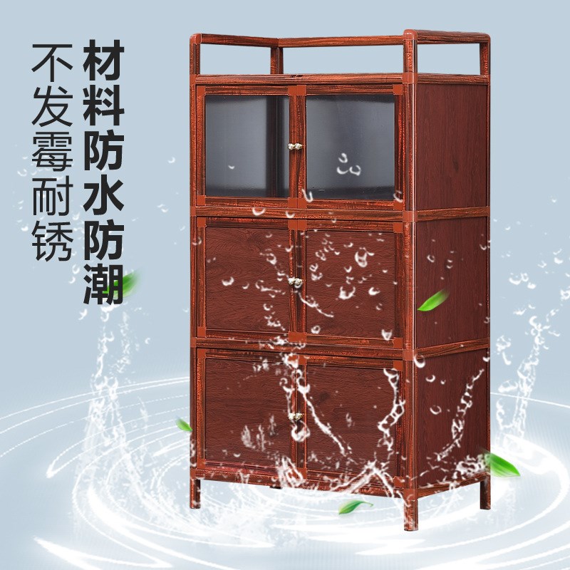 餐边柜多功能组装橱柜简易放碗柜子储物柜碗柜茶水柜家用经济型