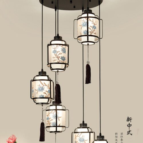 新中式楼梯间吊灯简约餐厅灯