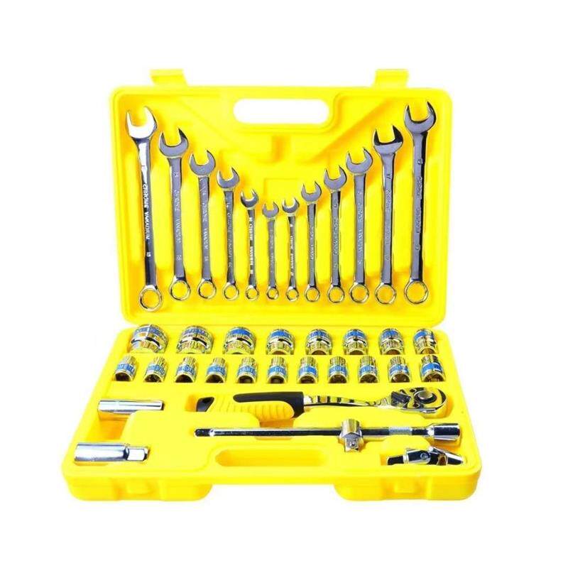 37件套汽车维修组套工具套筒扳手组合工具37件套装扳手组合套