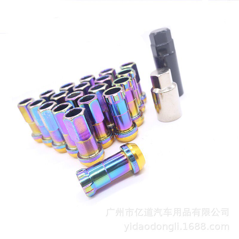 R40锻造轮毂防盗通孔螺母45MM