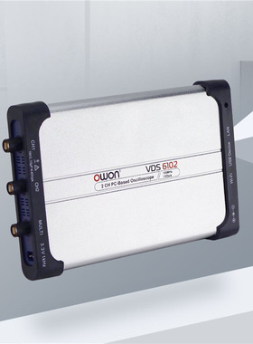 OWON虚拟PC数字示波器VDS6102/VDS6102A双通道100M便捷标配信号源