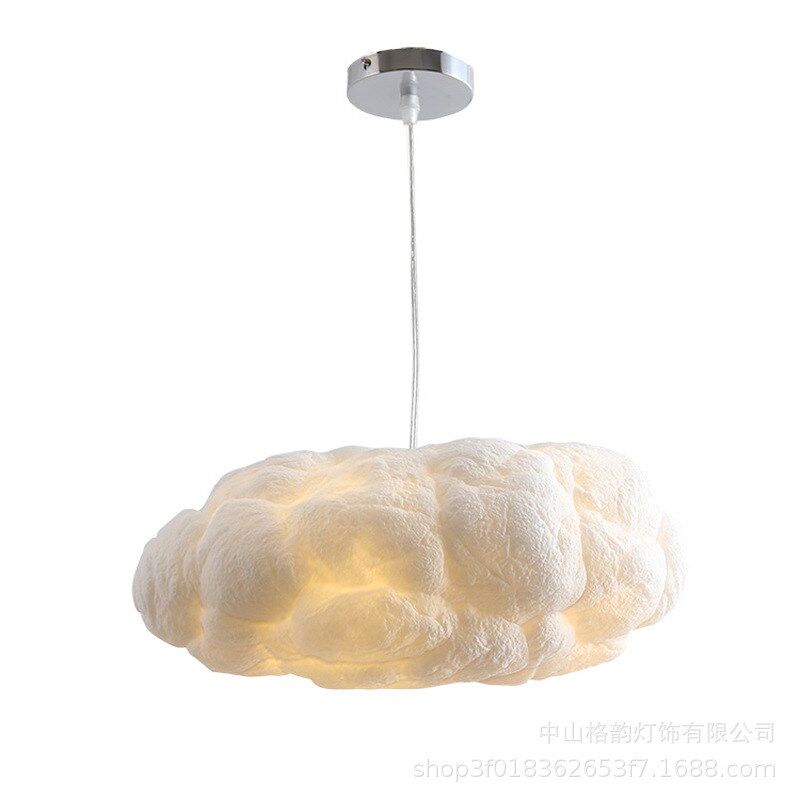 厂家直销棉花云朵吊灯蚕丝工程云彩创意艺术云朵餐厅服装店灯具