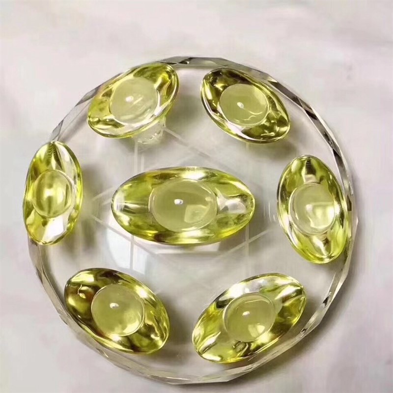 天然黄水晶球七星阵摆件 风水布局 水晶元宝水晶家居开业风水摆件