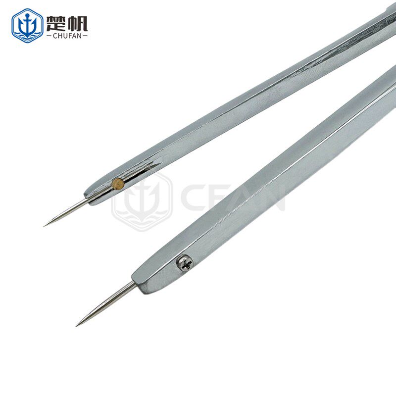 海图分规TFG-180型圆规全铜船用航海海图作业大分规两脚规划规