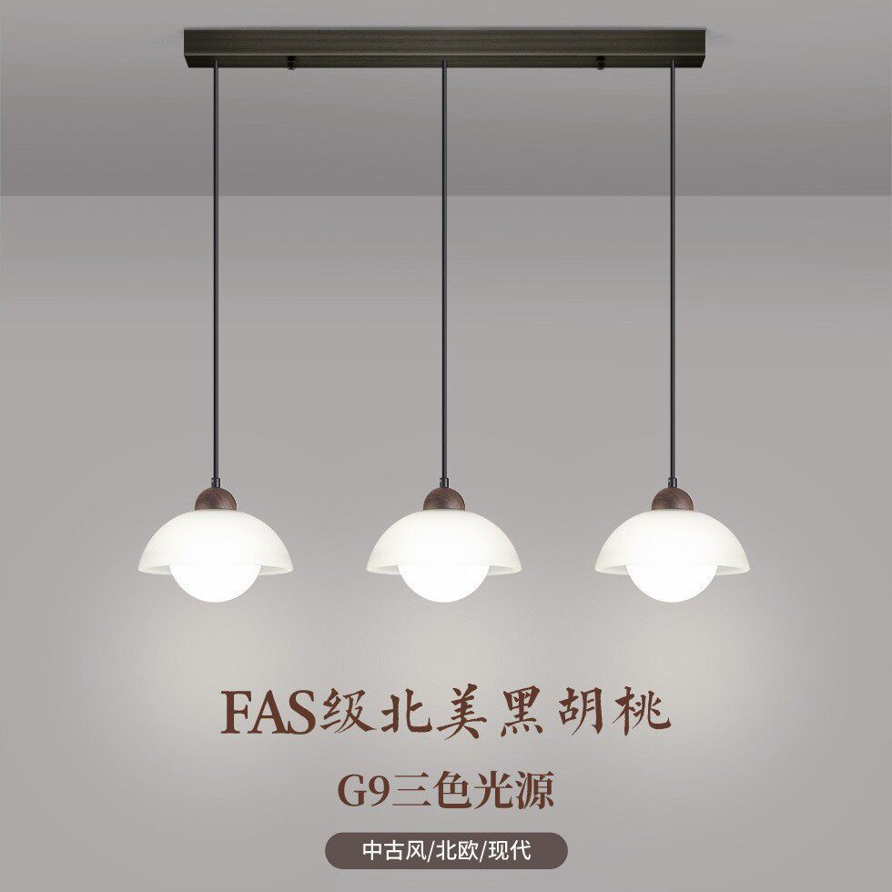 餐厅吊灯北欧简约玄关过道灯新中式餐桌吊灯楼梯灯阳台走廊小吊灯