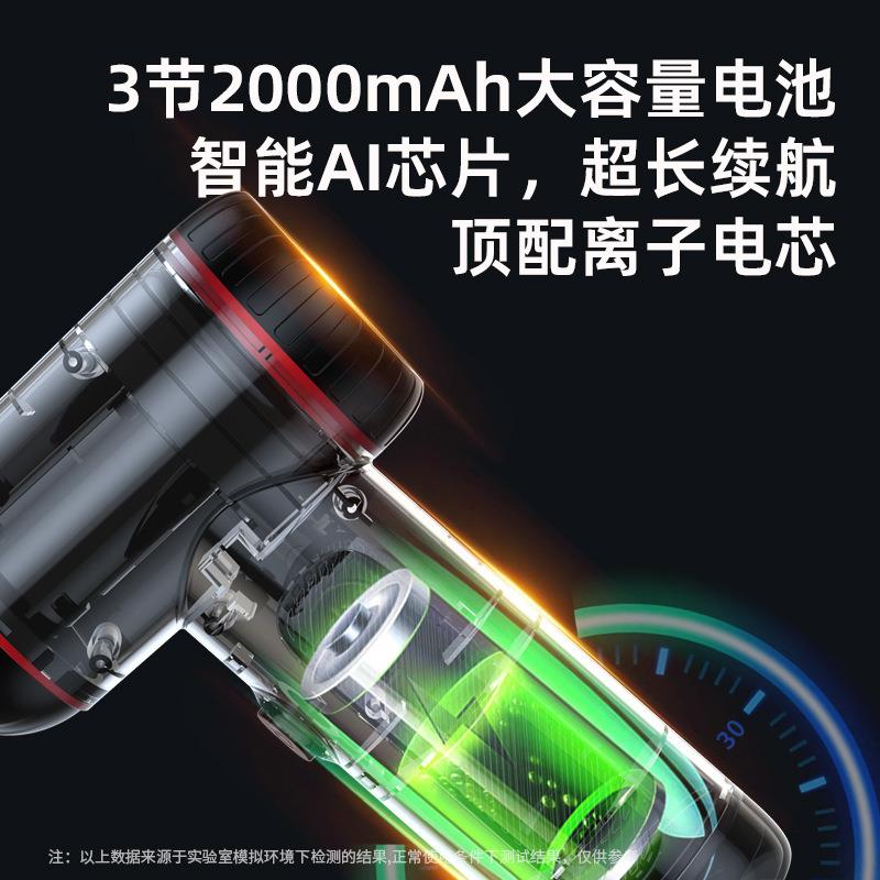 跨境汽车车载吸尘器三挡大功率LED照明长续航便携手持车用吸尘器