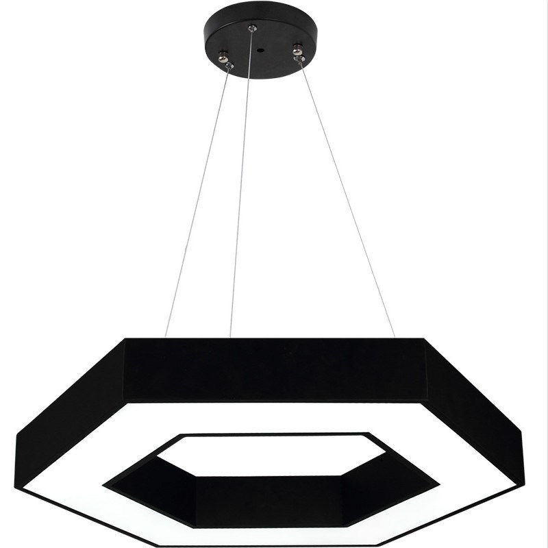 现代简约led办公空心六边形吊灯创意个性蜂巢灯具几何异形拼接灯