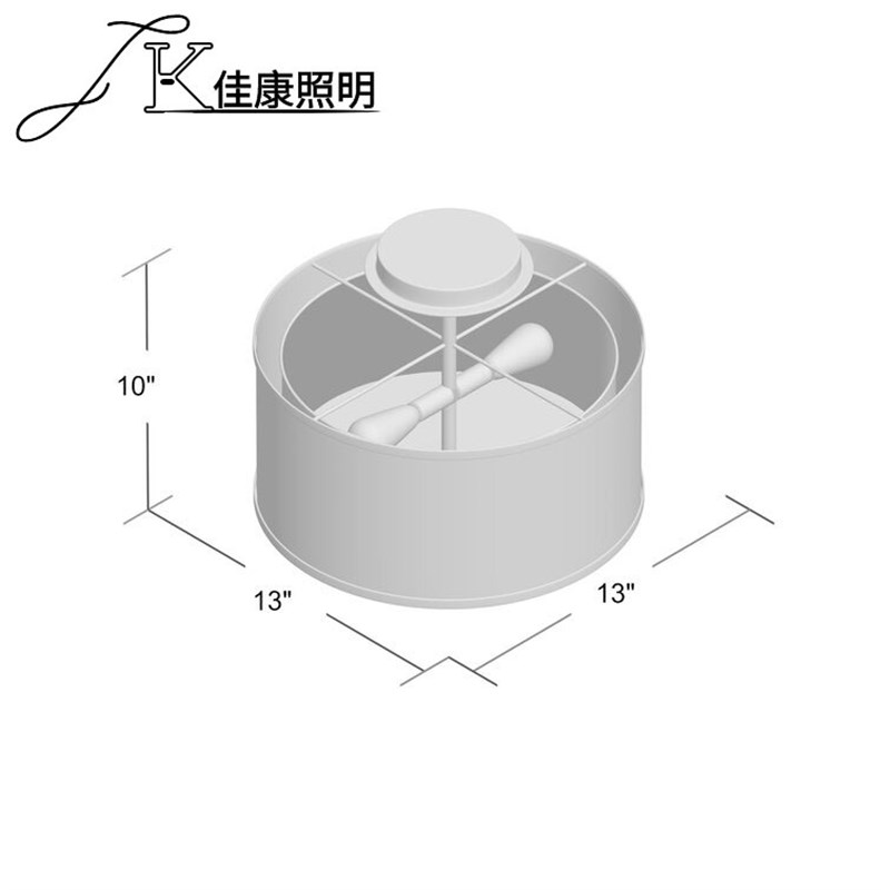 美式铁艺灯吸顶灯工业复古灯具枝形布艺圆形源头工厂灯具110V