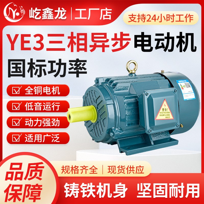 三相国标异步电动机立式卧式YL80YL90YL100YL112YL132电机YE4系列