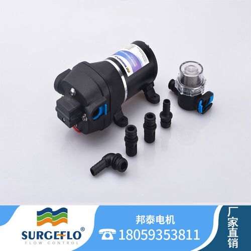 FL-30 12V24v直流电动房车游艇生活增压供水自吸清水泵户外抽水泵