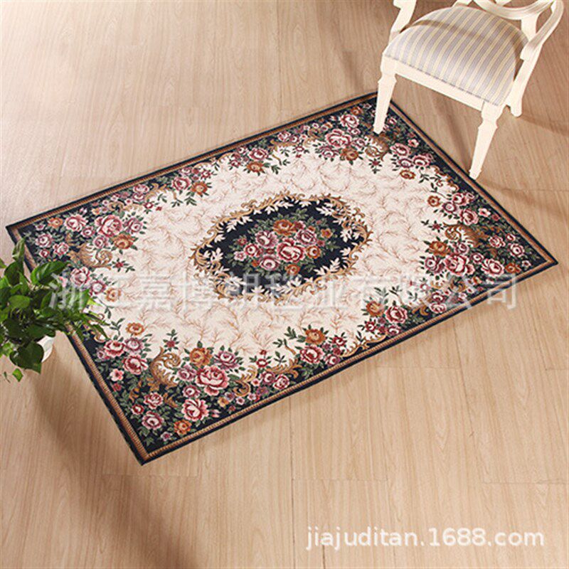 欧式地毯客厅玄关正方形入户进门门垫电脑椅垫走廊脚垫可裁剪地垫
