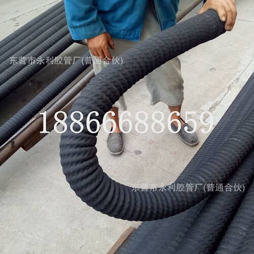耐腐蚀耐油耐弯曲抽油卸油胶管 152 150mm6寸油罐车用橡胶钢丝管