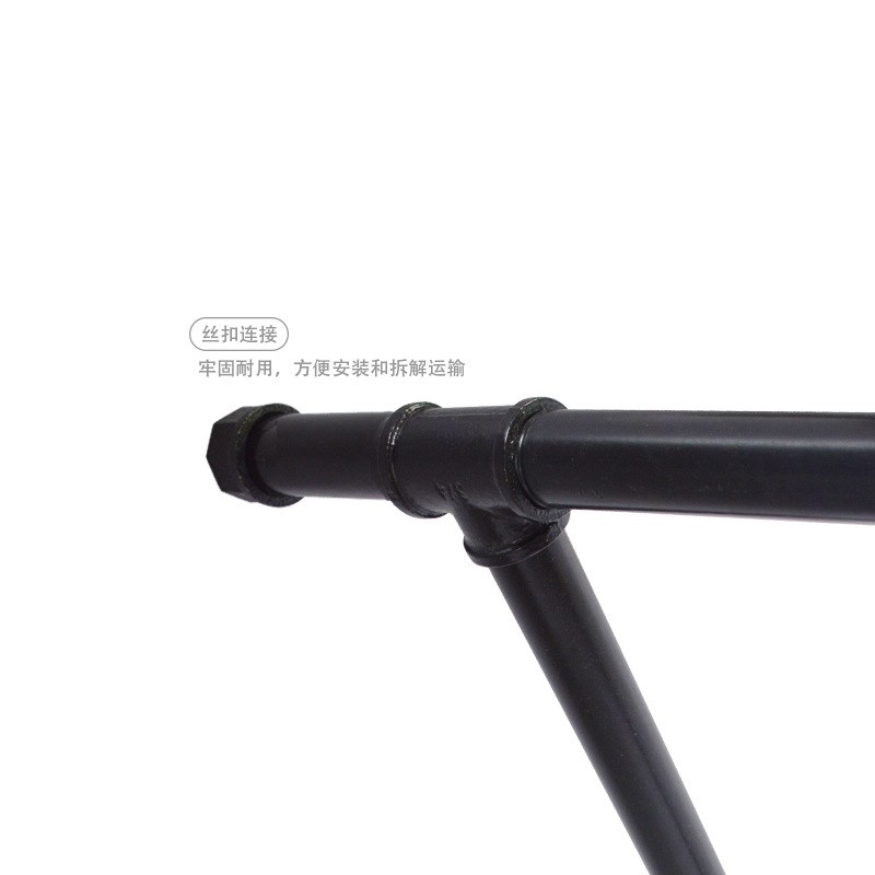 铁艺水管桌腿工业风loft置物架复古办公餐桌茶几脚铁管桌脚架