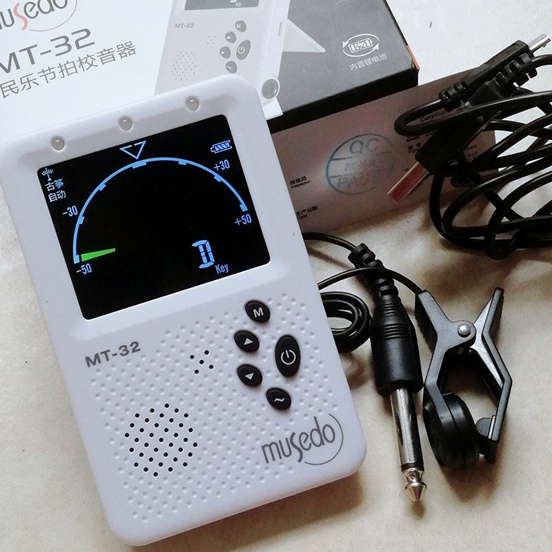 小天使MT-32电子人声节拍器古筝二胡琵琶调音器可充电民乐调音器