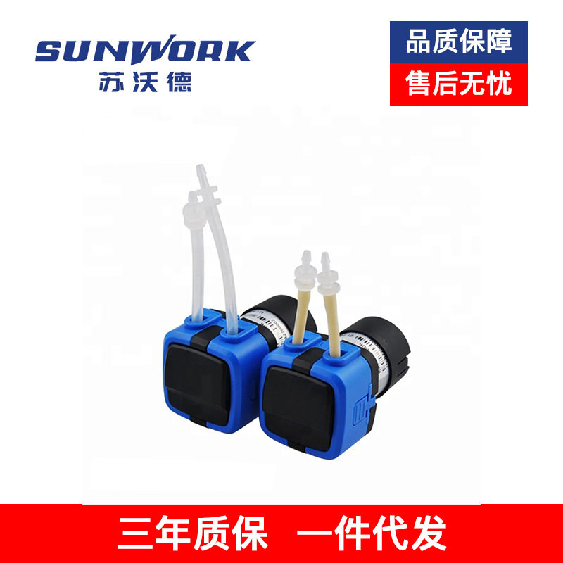 微型12v水泵直流电机小抽水泵家用电动自吸泵高扬程24v自动蠕动泵