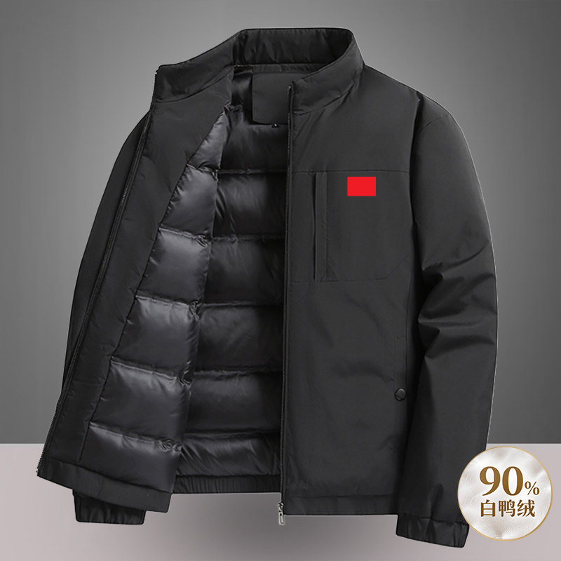 国家队加厚防风连帽羽绒服