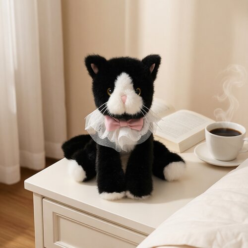 SOFTLIFE官方仿真奶牛猫陪伴玩偶