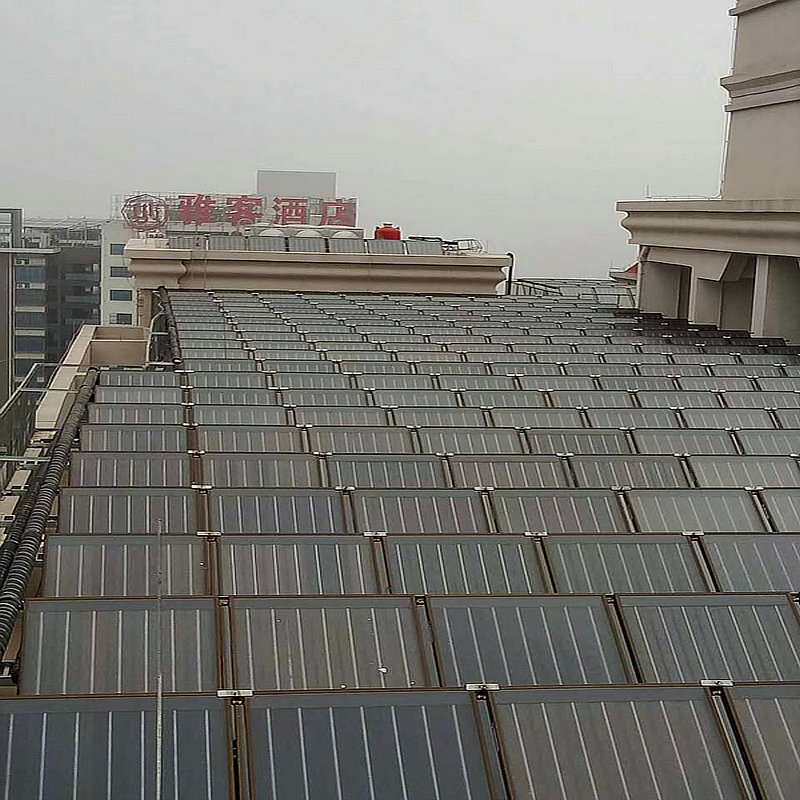 商用平板型太阳能集热器板式集热热水工程省电