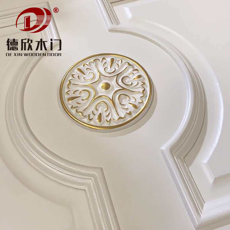 原木门厂家 现代白色简约群租房公寓门 酒店卧室自用装修隔音门