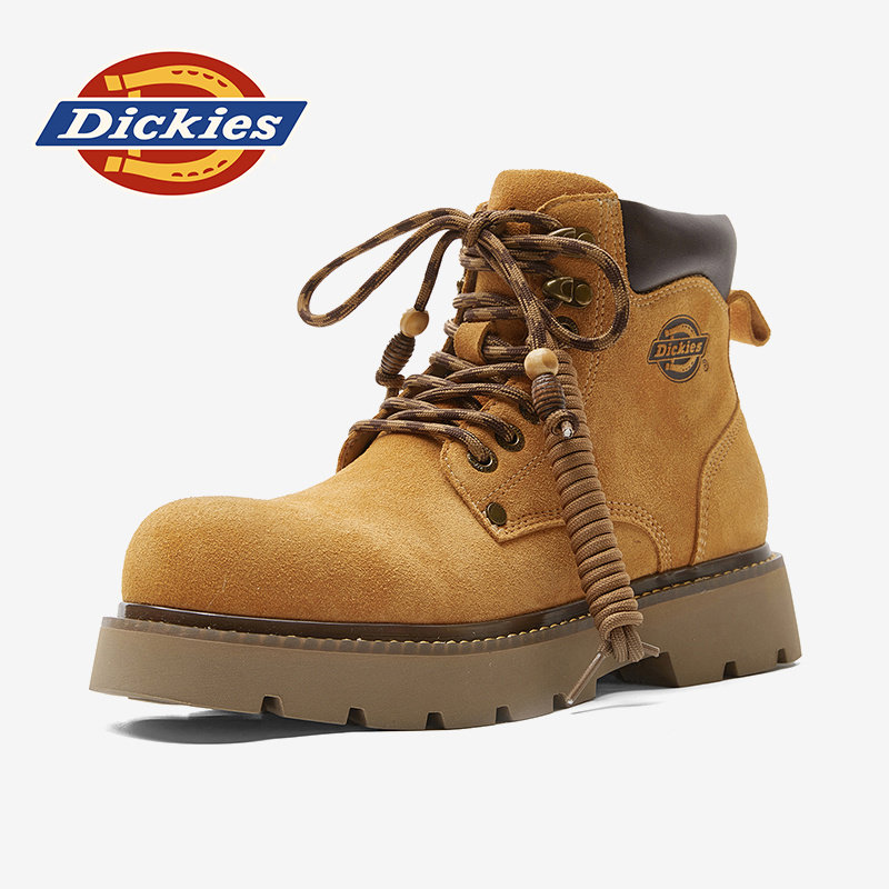 Dickies官方正品真皮高帮大黄靴