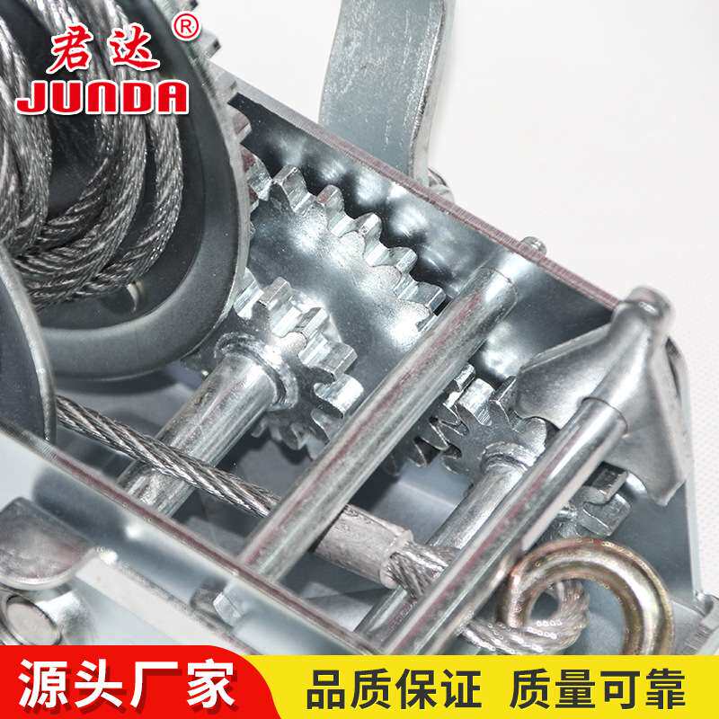 钢丝绳手摇绞盘手动卷扬机起重机小型家用手动升降吊机600-3000磅