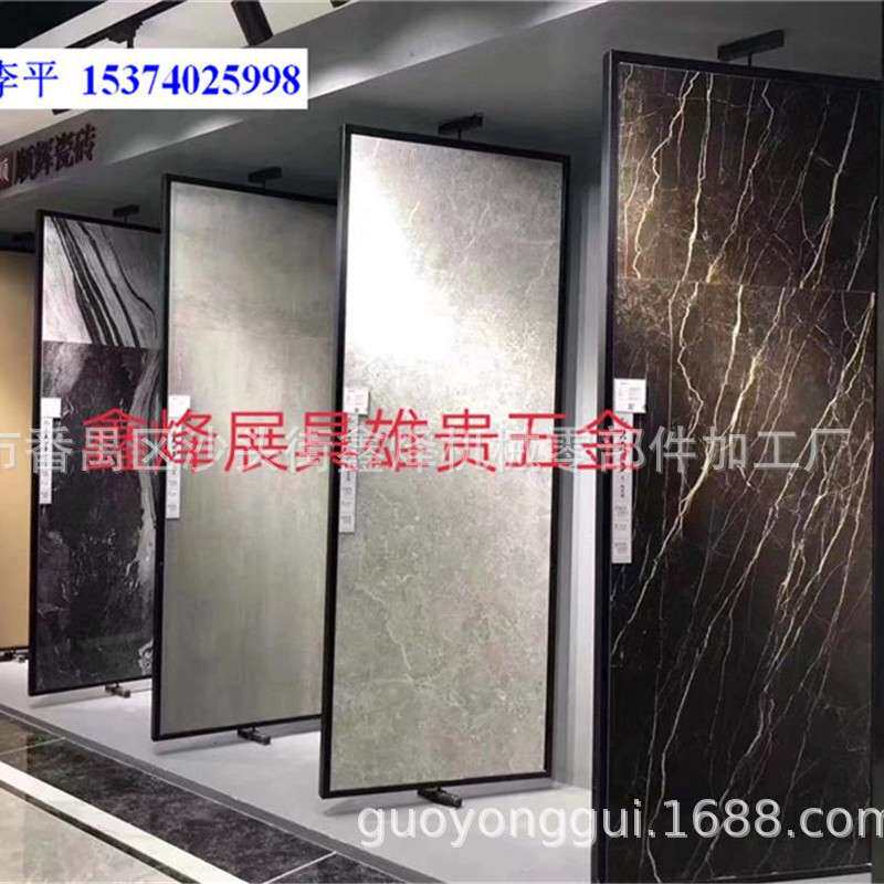 墙布样板展示架360°旋转瓷砖展示柜壁纸书画挂架艺术漆翻页展板