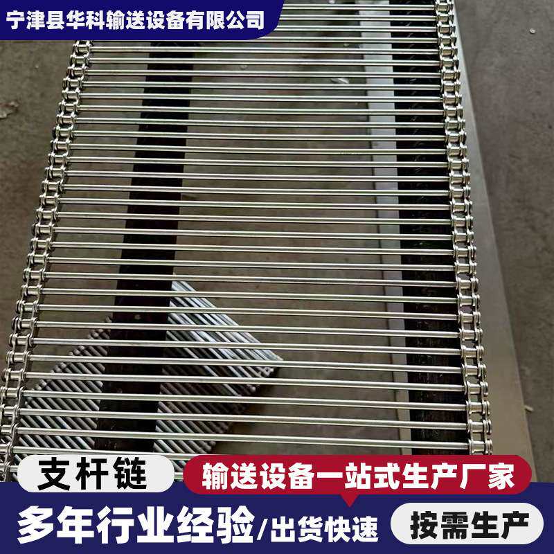 不锈钢支轴链网带穿杆式网带鸡蛋鸭蛋油炸食品不锈钢支杆链传送带