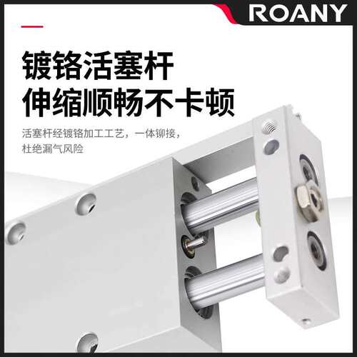 STWA双杆双轴STWB滑台气缸10/16/20/25/32*25/50/75