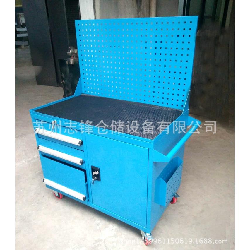 车间工具柜带挂板汽车维修工具车抽屉工具箱移动工位车五金维修车