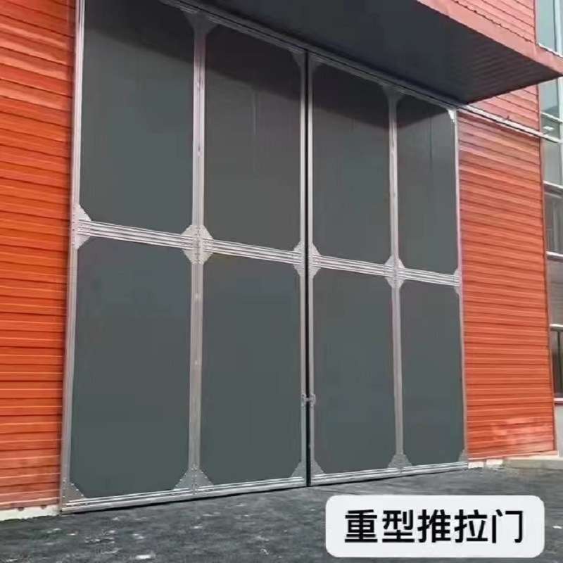 工业推拉门超大重型平移门车间推拉大门可电动可手动上吊轮下导向