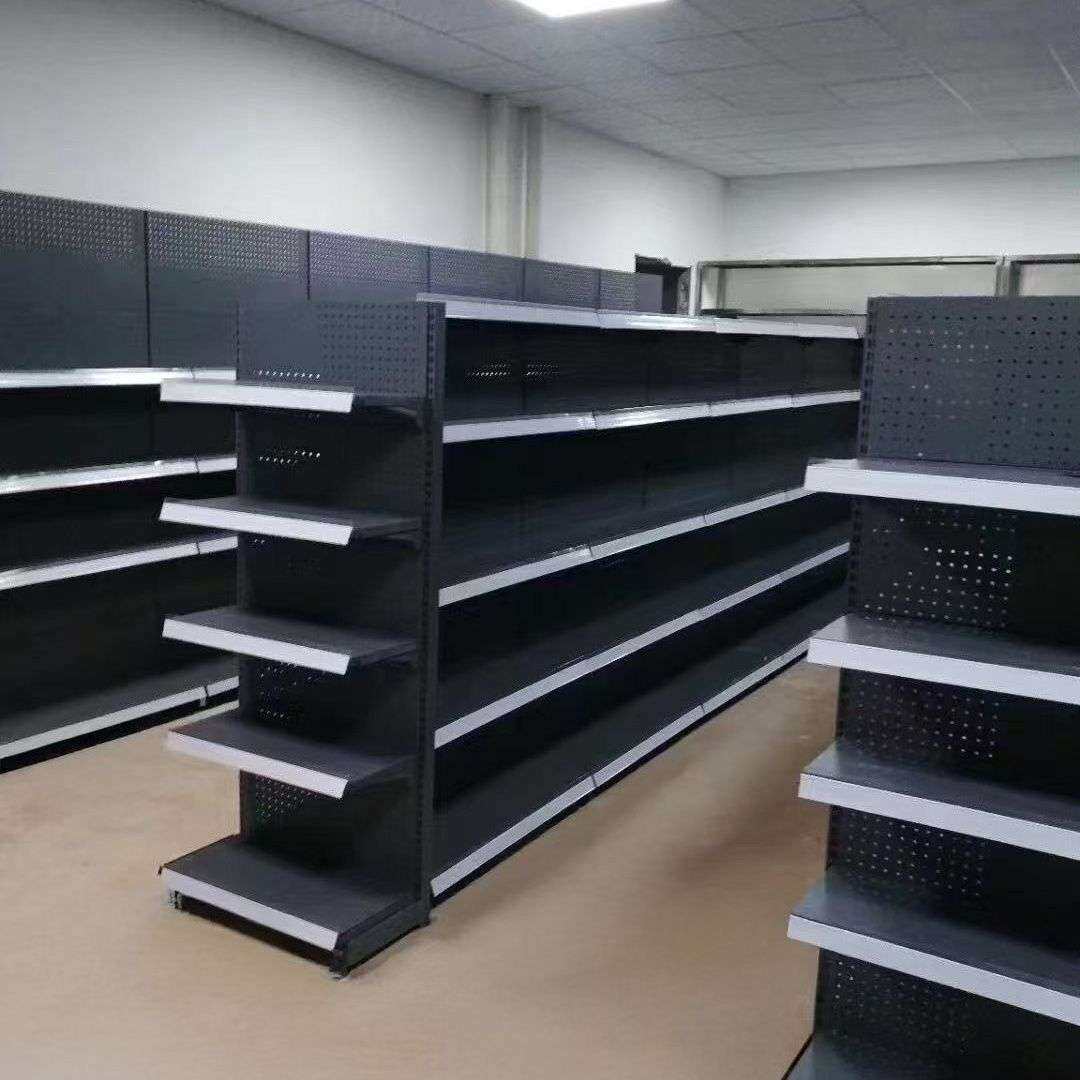 高端超市便利店货架多层储物架上下可调节展示柜超强承重力金属