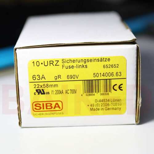 SIBA 5014006.63 5014006 63A gR 690V 700V 保险丝管 22*58mm