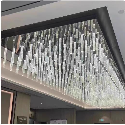 轻奢楼梯吊灯水晶挑空旋转楼梯间loft公寓别墅复式楼极简吸顶吊灯