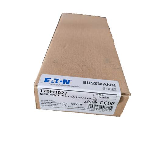 170H3027 熔断器微动开关 250V 0.25A 巴斯曼BUSSMANN熔断器微