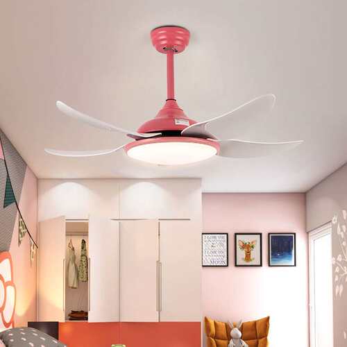 风扇灯客厅餐厅5叶吊扇带灯遥控52寸吊灯ceiling fan with light