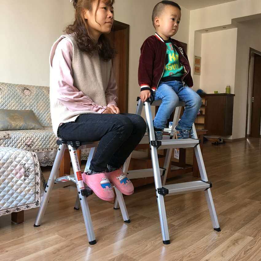 加厚人字梯家用铝合金折叠便携双面马凳室内踏板加宽装修小铝梯子