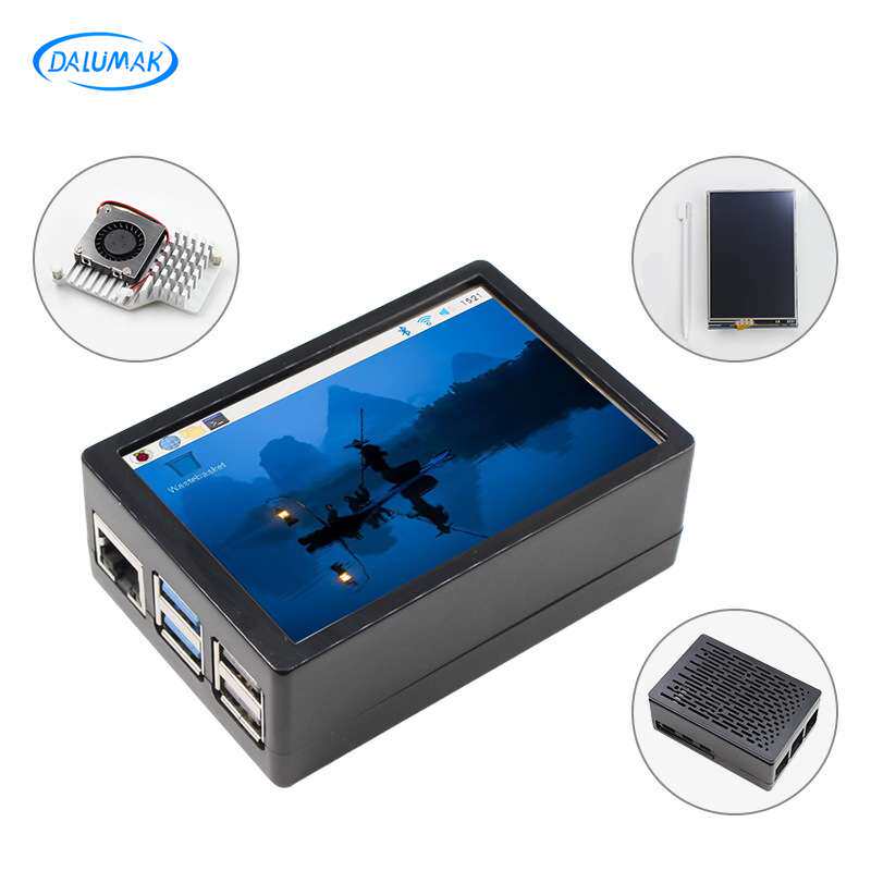 树莓派5 3.5寸电阻触摸屏 Raspberry Pi 5 3.5寸TFT显示屏ABS外壳