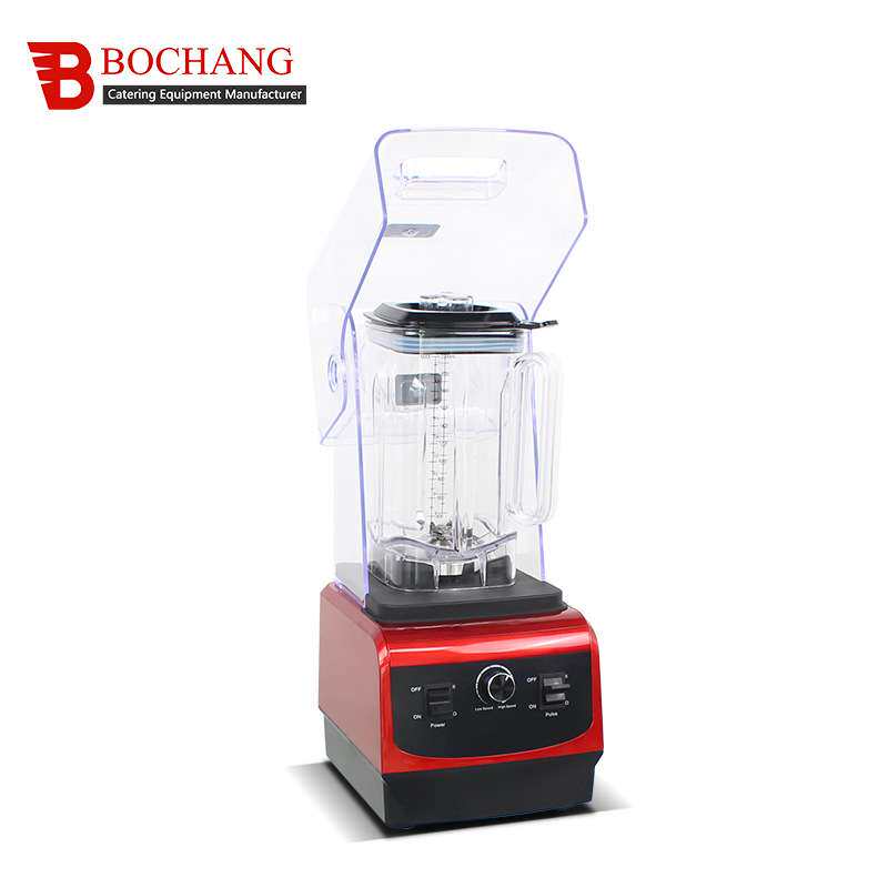 博畅沙冰机商用奶茶店沙冰机破壁机碎冰机榨汁榨奶带隔音罩冰沙机