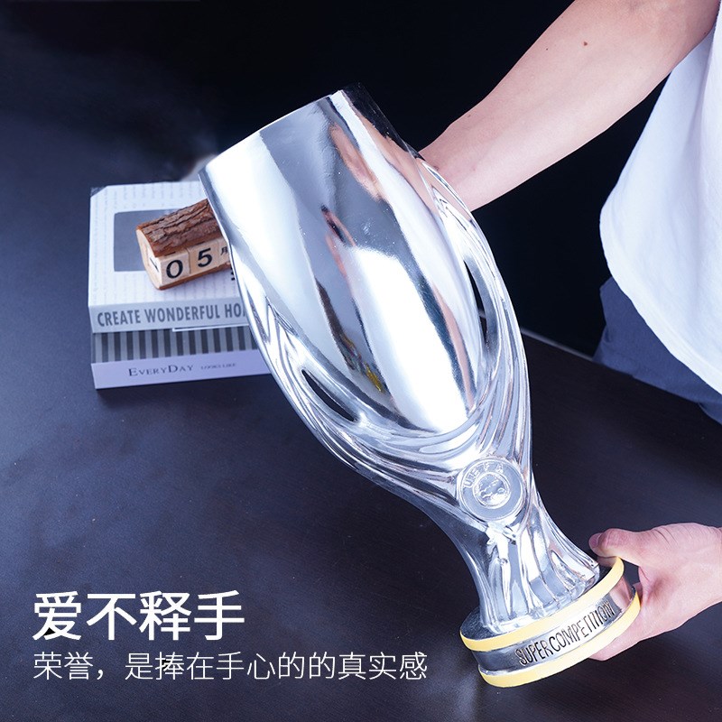 足球奖杯外贸欧洲杯奖杯超级杯欧联杯俱乐部奖杯模型球迷装饰品